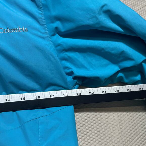 Columbia Thermal Coil Blue Nylon Hooded Jacket Size Medium | Excellent Condition - Picture 9 of 12